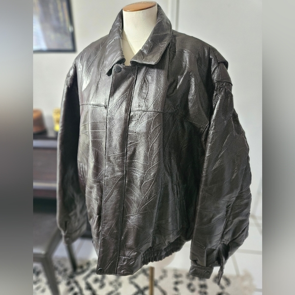 Vintage Duke Haband Leather Jacket Vintage 80s! Haband Men's 100